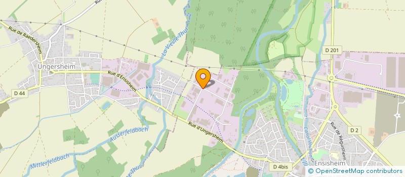 localisation de l'entreprise EST LOCATION à ENSISHEIM