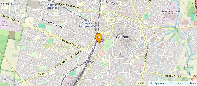 localisation de l'entreprise EST MATELAS à COLMAR