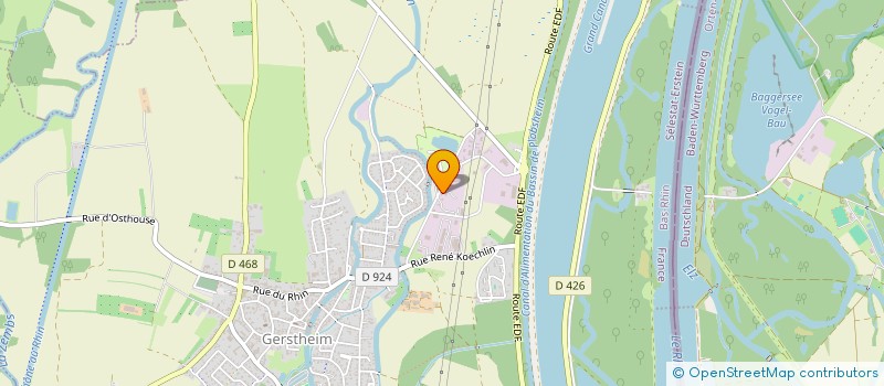 localisation de l'entreprise EST MICROGRAPHIE SERVICE  GERSTHEIM