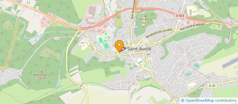 localisation de l'entreprise EST MOSELLE SERVICES à SAINT-AVOLD