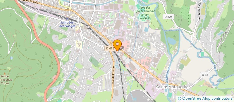 localisation de l'entreprise EST MOTORS 88  SAINTE-MARGUERITE