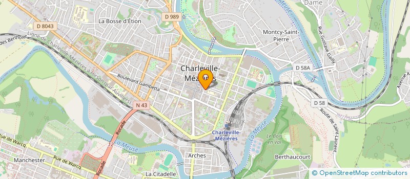 localisation de l'entreprise EST NORD PUBLICITE à CHARLEVILLE-MEZIERES