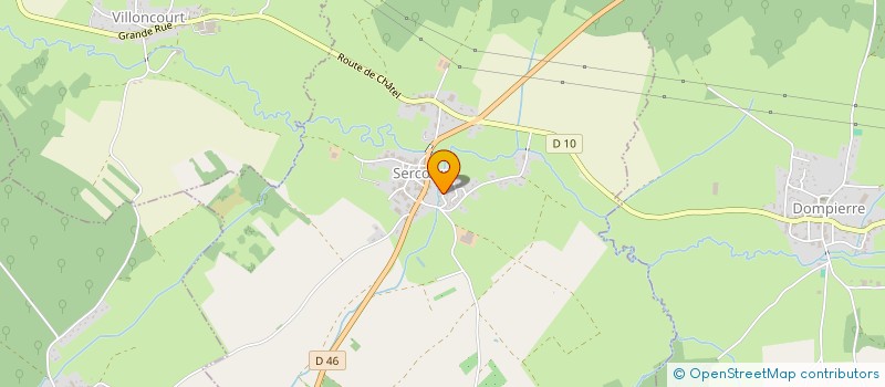 localisation de l'entreprise EST'OCADE - LES CARTONNADES DU GRAND EST  SERCUR