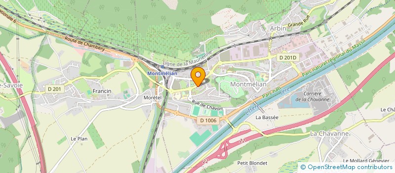 localisation de l'entreprise EST OPTIQUE à MONTMELIAN