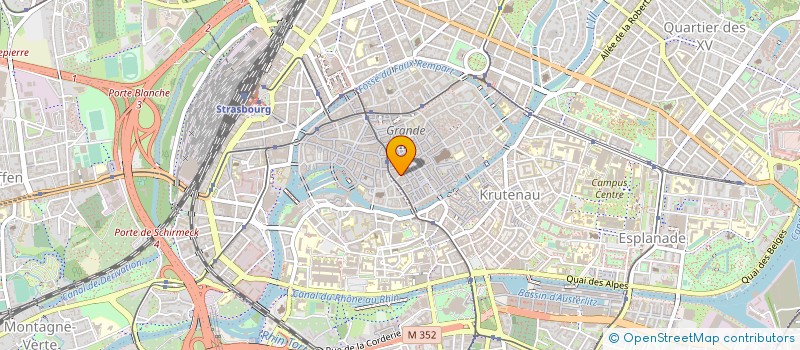 localisation de l'entreprise EST-OUEST à STRASBOURG