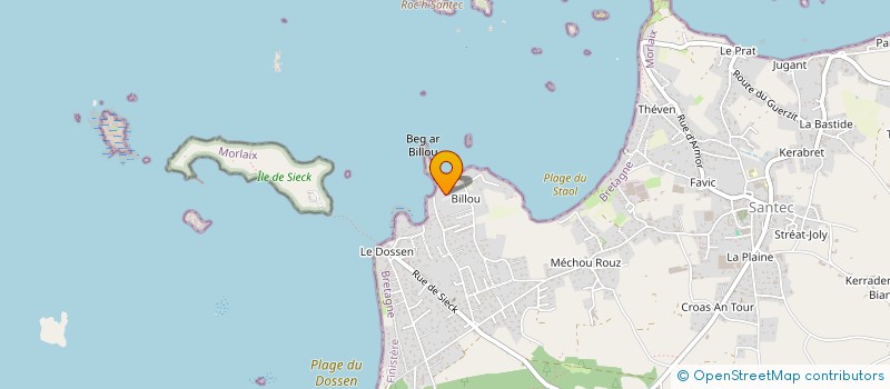 localisation de l'entreprise EST OUEST  SANTEC