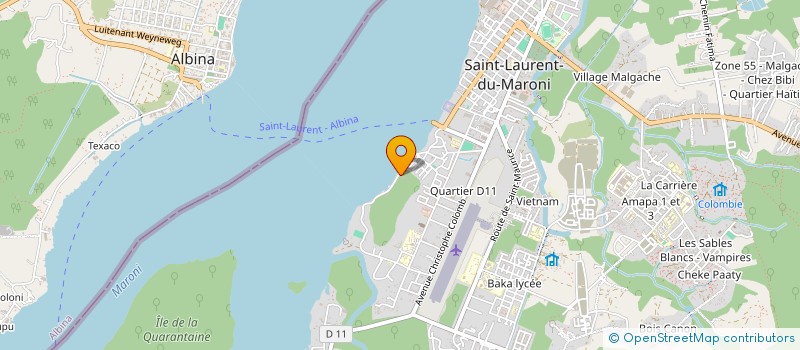 localisation de l'entreprise EST OUEST LOCATIONS à SAINT-LAURENT-DU-MARONI