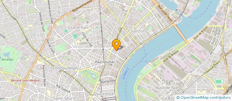 localisation de l'entreprise EST OUEST NORD SUD PROD  BORDEAUX