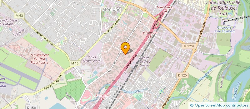 localisation de l'entreprise EST OUEST OMNIUM à TOULOUSE