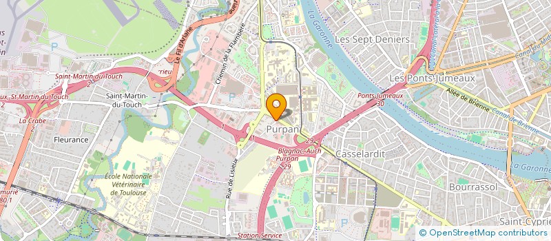 localisation de l'entreprise EST OUEST OMNIUM TRANSPORT-TRANSIT à TOULOUSE