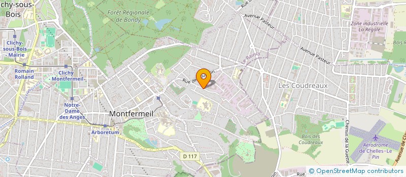 localisation de l'entreprise EST PATRIMOINE  MONTFERMEIL