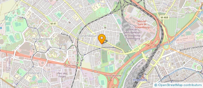 localisation de l'entreprise EST PAVES à STRASBOURG