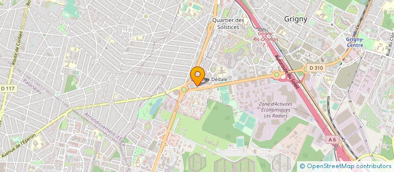 localisation de l'entreprise EST PEINTURE  GRIGNY