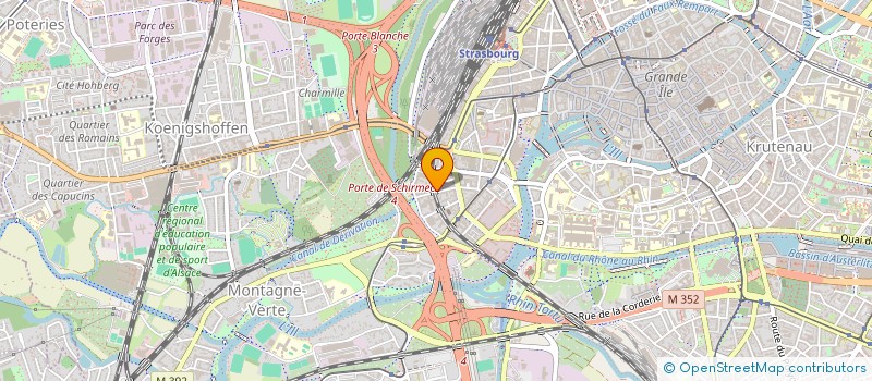 localisation de l'entreprise EST PEINTURE à STRASBOURG