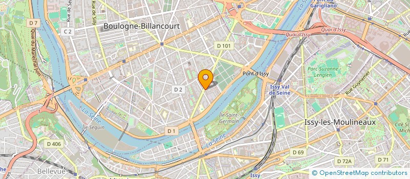 localisation de l'entreprise EST PHARMA à BOULOGNE-BILLANCOURT