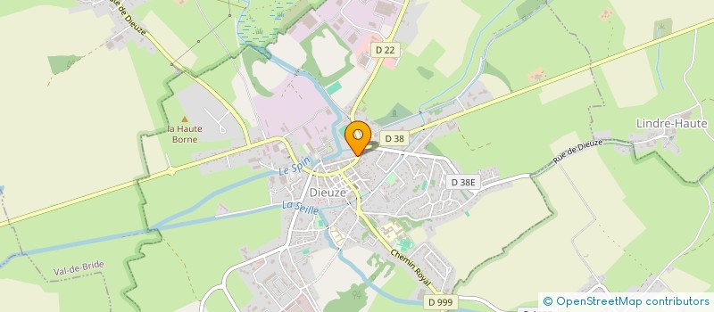 localisation de l'entreprise EST RAMONAGE SERVICES à DIEUZE