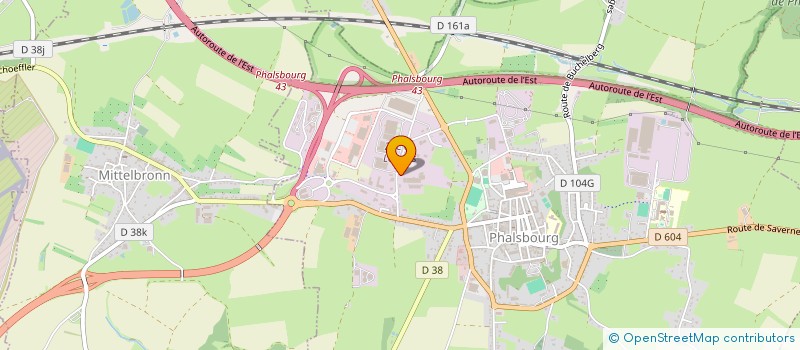 localisation de l'entreprise EST REGION PARISIENNE DEUX  PHALSBOURG