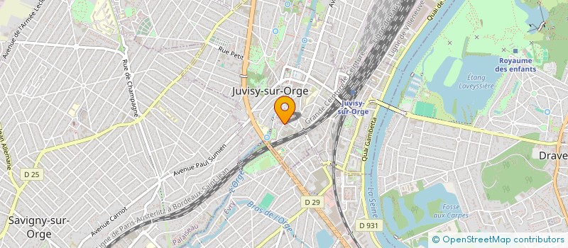 localisation de l'entreprise EST RENOV 91 à JUVISY-SUR-ORGE