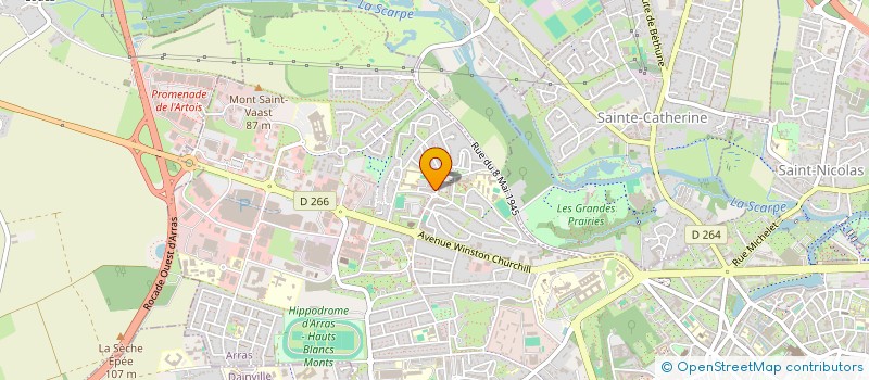 localisation de l'entreprise EST RENOV à ARRAS