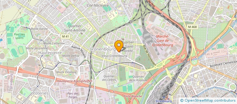 localisation de l'entreprise EST RENOVATIONS ET CONSTRUCTIONS à STRASBOURG