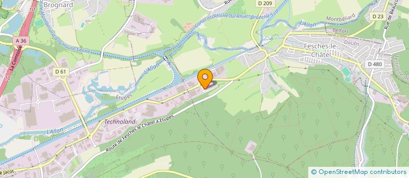 localisation de l'entreprise EST SECURITE INCENDIE à FESCHES-LE-CHATEL