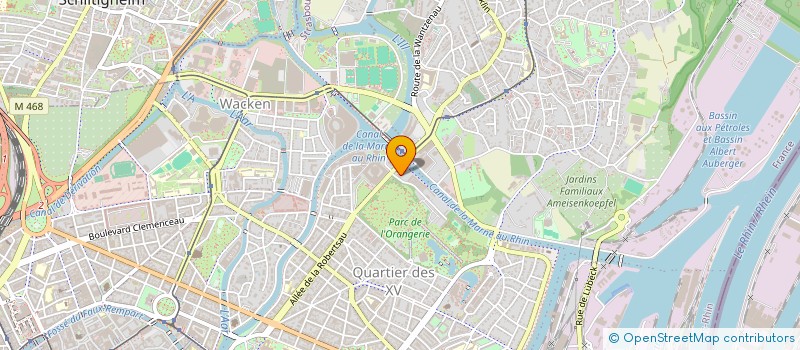 localisation de l'entreprise EST SECURITE INSTITUTIONS à STRASBOURG