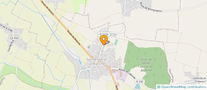 localisation de l'entreprise EST SERVICE FRAIS à SAINTE-MARIE-LA-BLANCHE