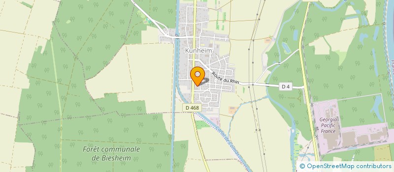 localisation de l'entreprise EST SIGNALISATION SARL à PORTE DU RIED
