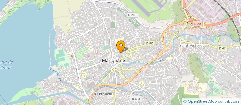 localisation de l'entreprise EST SUD PEINTURE à MARIGNANE