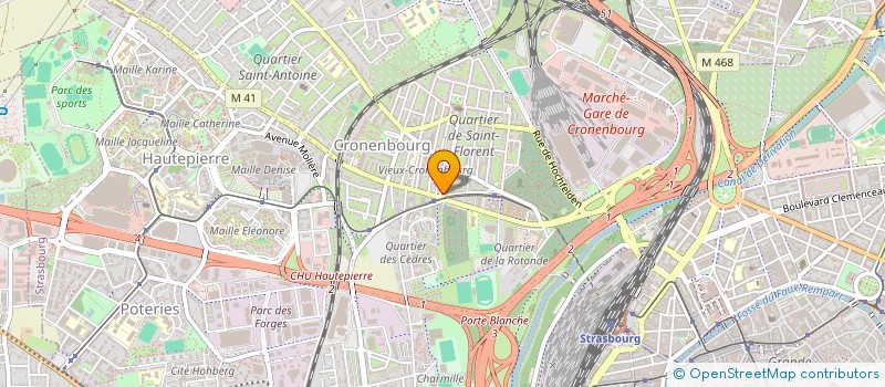 localisation de l'entreprise EST TAT MARKET à STRASBOURG