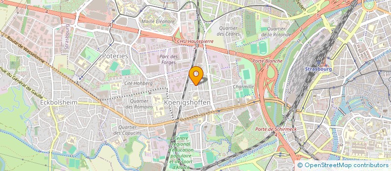 localisation de l'entreprise EST TAXI 67 à STRASBOURG