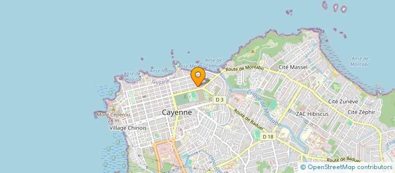 localisation de l'entreprise EST TRANSPORT LOGISTIQUE  CAYENNE