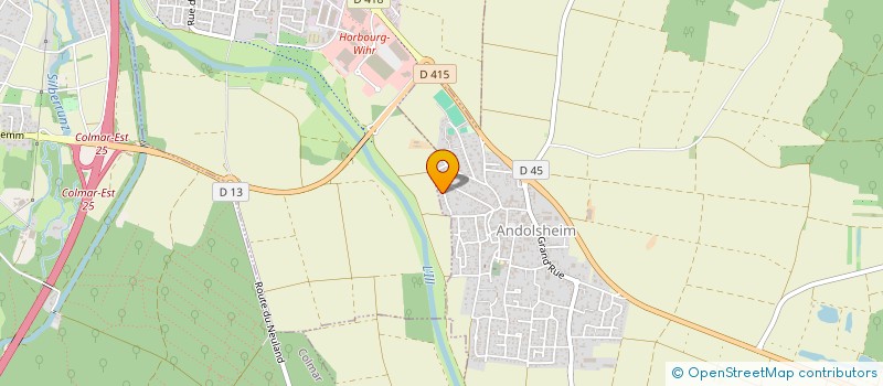 localisation de l'entreprise EST-TRAVAUX  ANDOLSHEIM