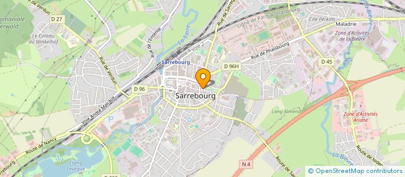 localisation de l'entreprise EST VP BURO SARL à SARREBOURG