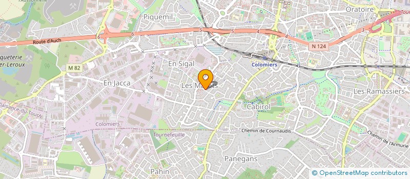 localisation de l'entreprise EST WOOD à COLOMIERS