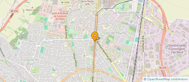 localisation de l'entreprise EST2L à DIJON