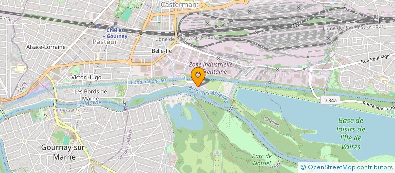 localisation de l'entreprise ESTA  CHELLES