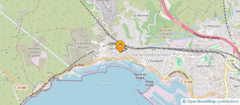 localisation de l'entreprise ESTAC à MARSEILLE
