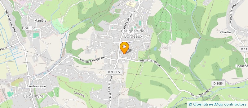 localisation de l'entreprise ESTAD  CARIGNAN-DE-BORDEAUX