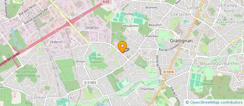 localisation de l'entreprise ESTAEL  GRADIGNAN