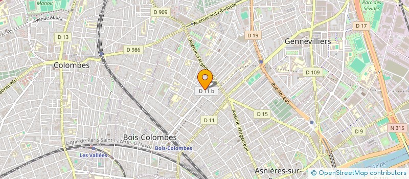 localisation de l'entreprise ESTAKARMA à BOIS-COLOMBES