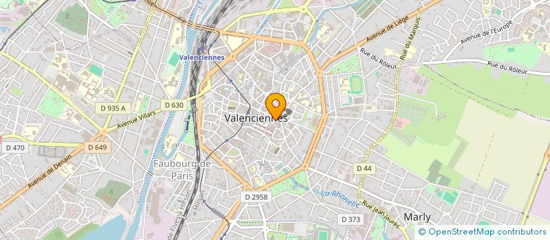 localisation de l'entreprise ESTAMINET à VALENCIENNES