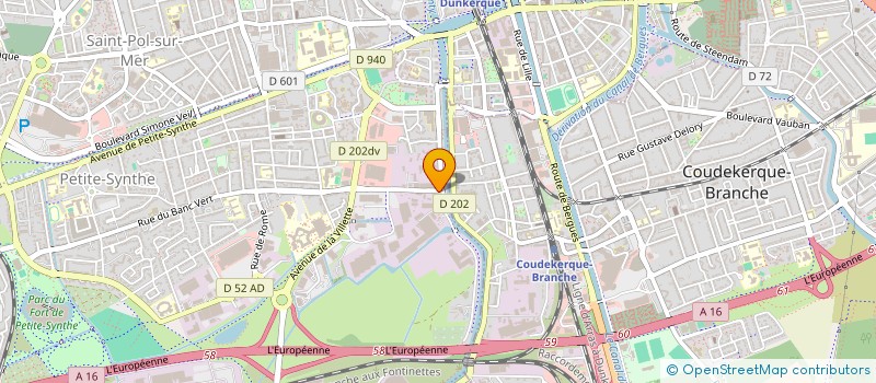 localisation de l'entreprise ESTAMINET DU BANC VERT à DUNKERQUE