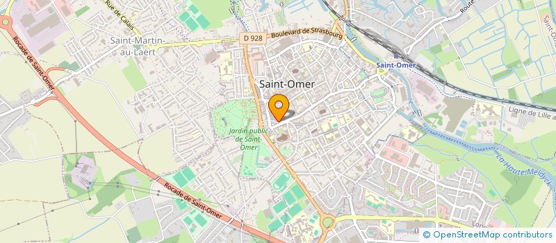 localisation de l'entreprise ESTAMINET DU MARAIS  SAINT-OMER