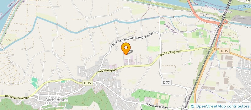 localisation de l'entreprise ESTAMPE 22  BARBENTANE