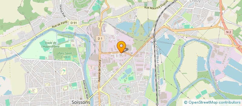 localisation de l'entreprise ESTAMPE à SOISSONS