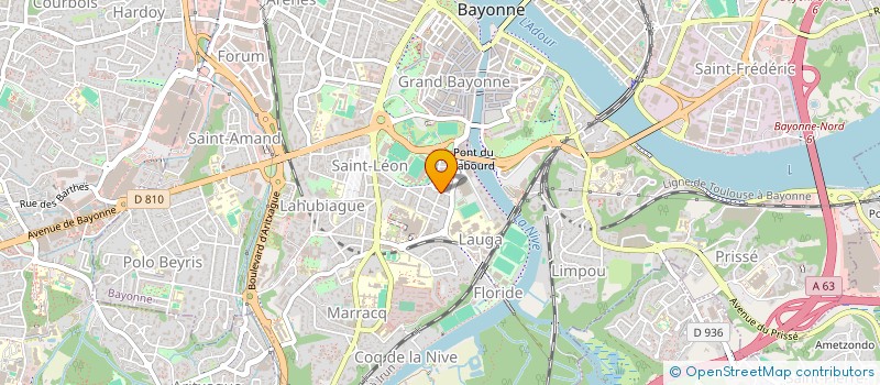 localisation de l'entreprise ESTAMPE BLEUE à BAYONNE