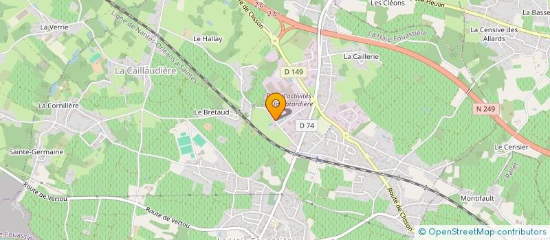 localisation de l'entreprise ESTAMPILLE  LA HAIE-FOUASSIERE