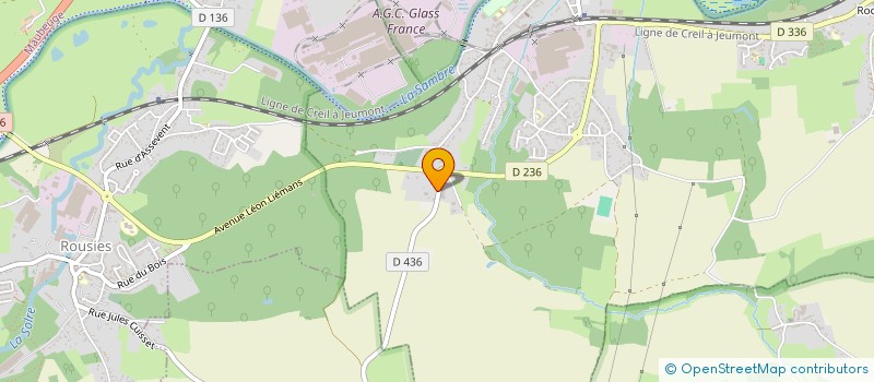 localisation de l'entreprise ESTAMPILLE - D.R.F à RECQUIGNIES
