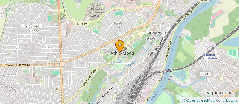 localisation de l'entreprise ESTANA à ATHIS-MONS